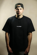 T-shirt oversize noir - "Beyond Limits"